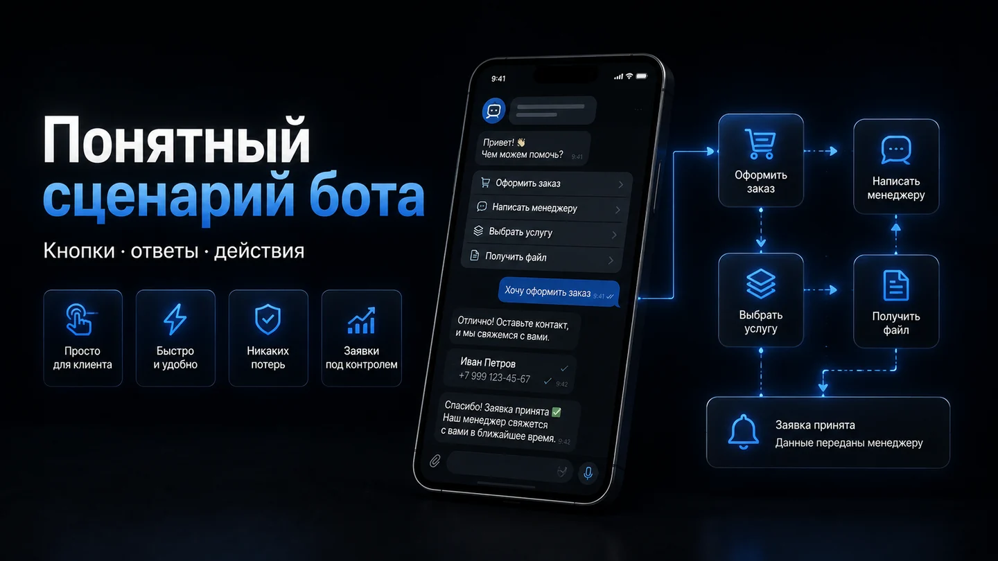 Процесс работы Telegram-бота